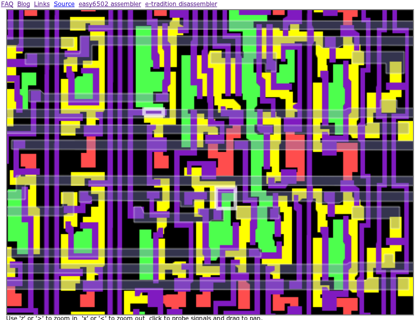 Transistors t3212 and t1329 in visual6502